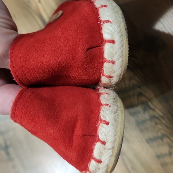 Verbenas Europe Red Suede Espadrilles Flats Boho Casual Spring 6.5 Preppy Comfy - Picture 4 of 6